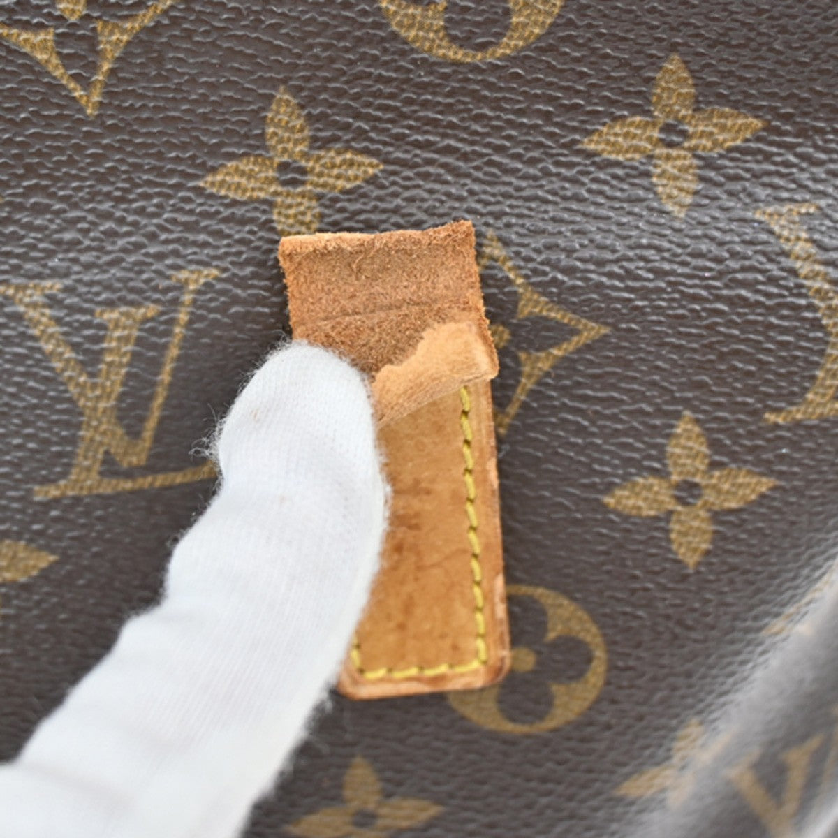 LOUIS VUITTON Cabas Piano Shoulder Bag Monogram Leather Brown M51148 39YH177