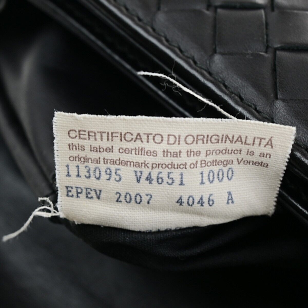 BOTTEGA VENETA Intrecciato Hand Bag Business Bag Leather Black Italy 83SH964