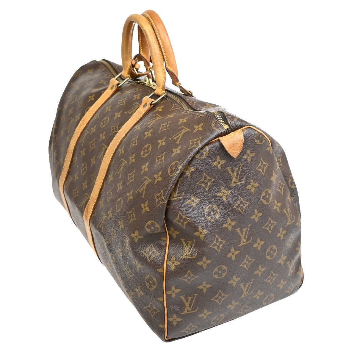 LOUIS VUITTON Keepall 50 Travel Hand Bag Monogram Leather Brown M41426 88FB594