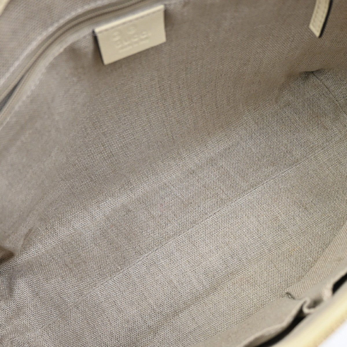 GUCCI Micro GG Guccissima 2Way Shoulder Hand Bag Leather White Italy 23KB342