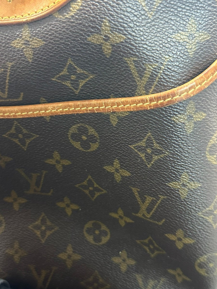 LOUIS VUITTON LV Logo Deauville Hand Bag Monogram Leather Brown M47270 81CA538