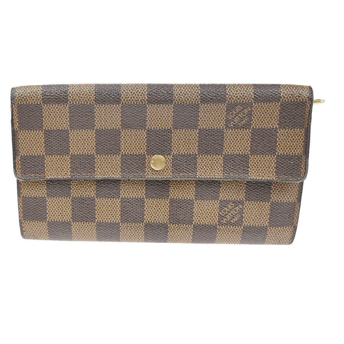 LOUIS VUITTON Porte Monnaie Credit Long Bifold Wallet Damier BN N61725 04KD006