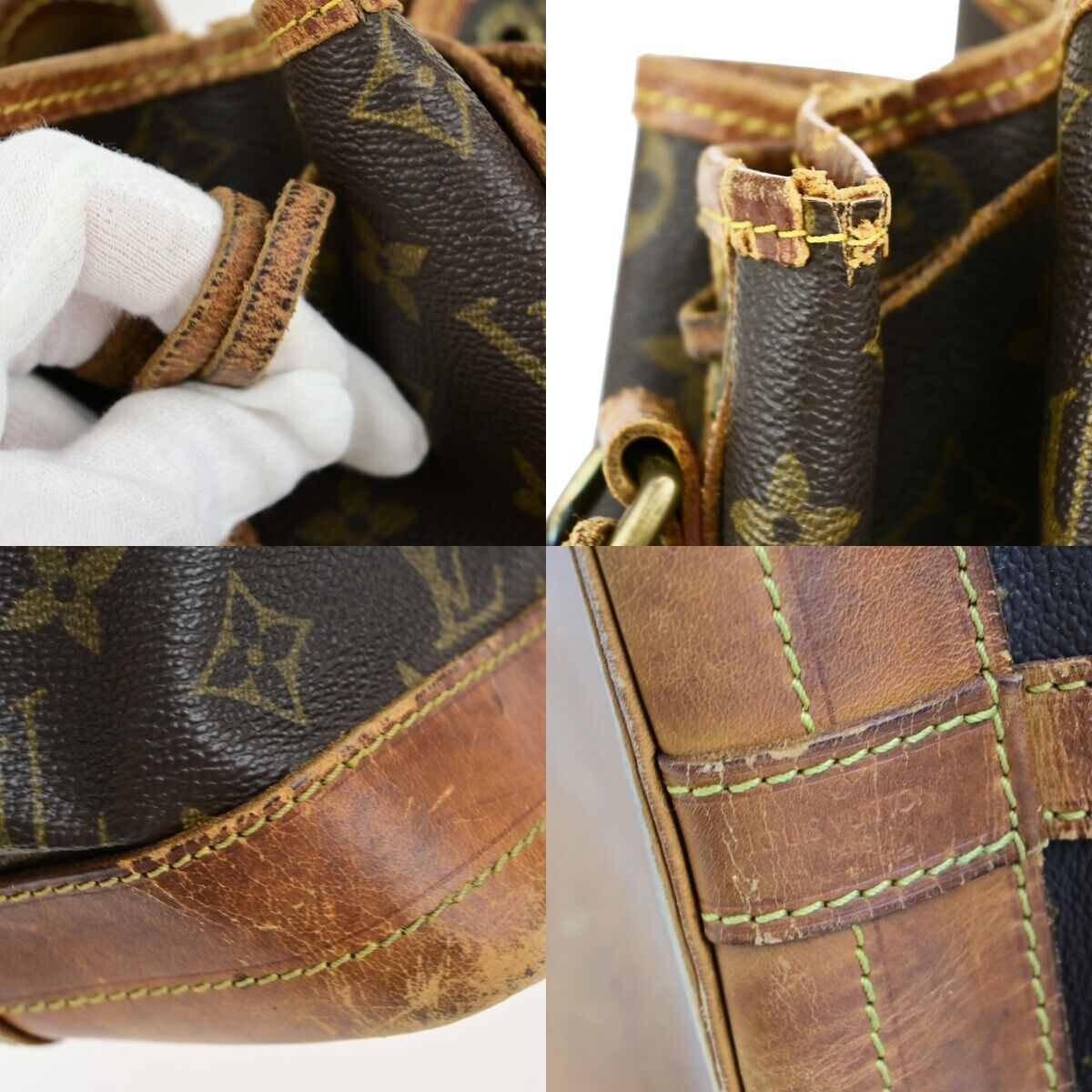 LOUIS VUITTON Noe GM Drawstring Shoulder Bag Monogram Leather BN M42224 04ED362