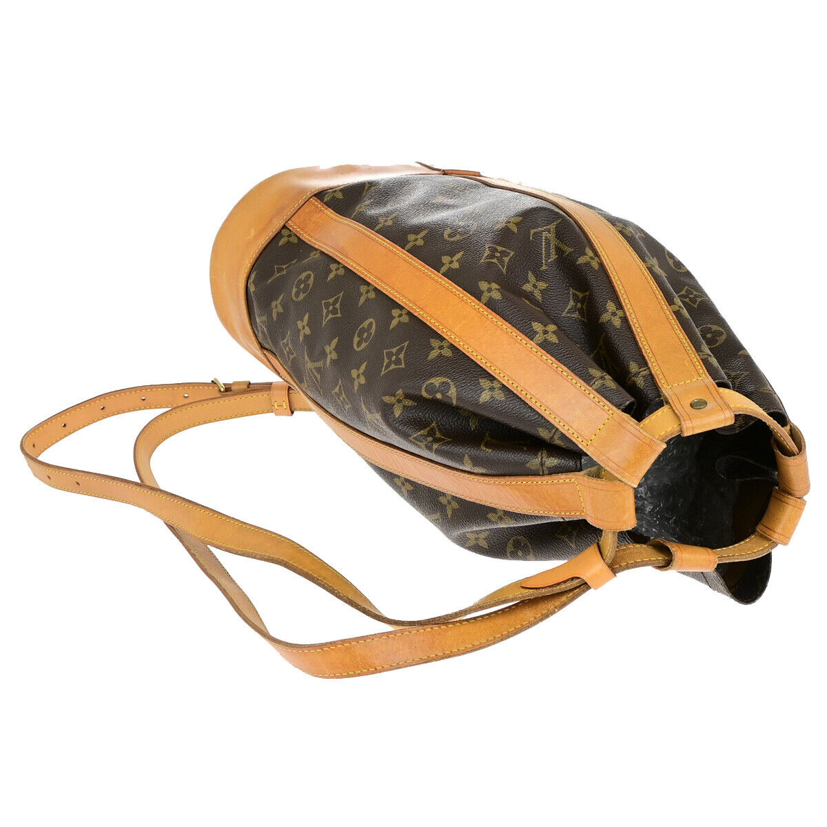 LOUIS VUITTON LV Randonnee PM Shoulder Bag Monogram Leather Brown M42243 86YG615