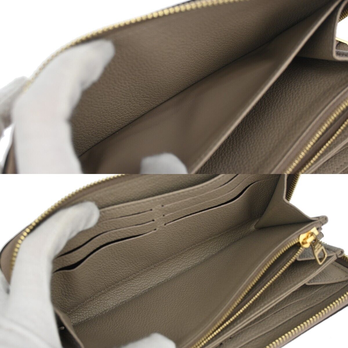 LOUIS VUITTON Zippy Wallet Bicolor Monogram Empreinte Leather M69794 59RH320
