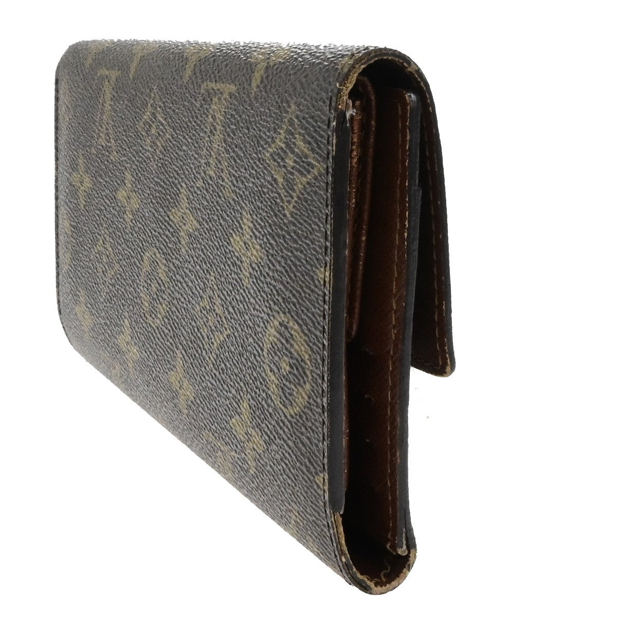 LOUIS VUITTON International Long Trifold Wallet Monogram Leather M61217 68YH185