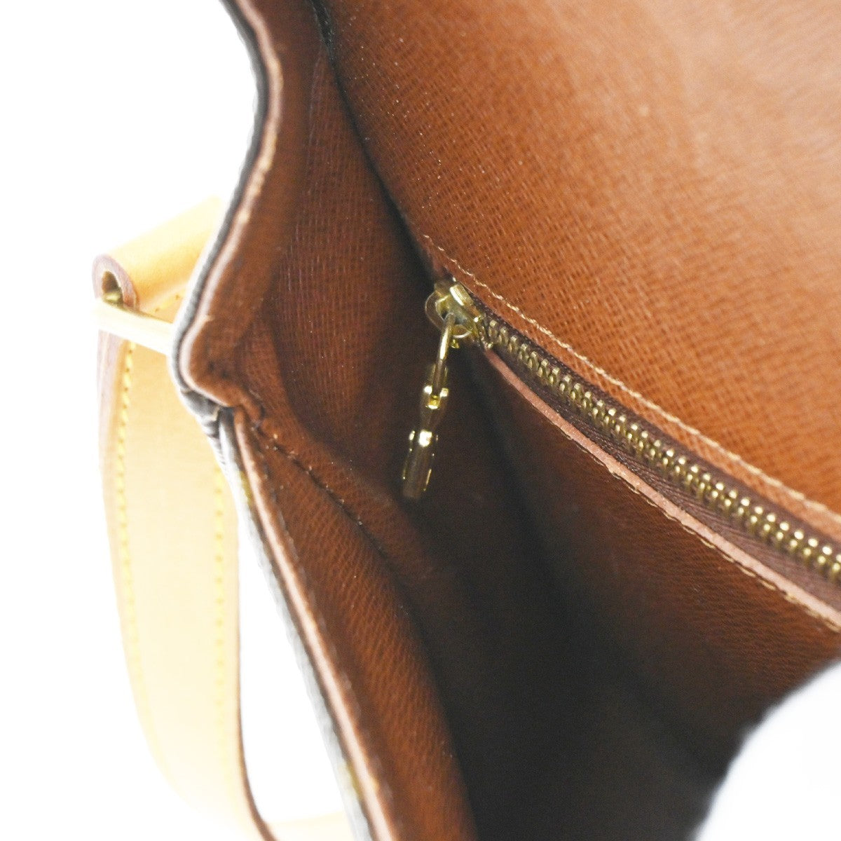LOUIS VUITTON Saint Cloud GM Shoulder Bag Monogram Leather Brown M51242 76CA606