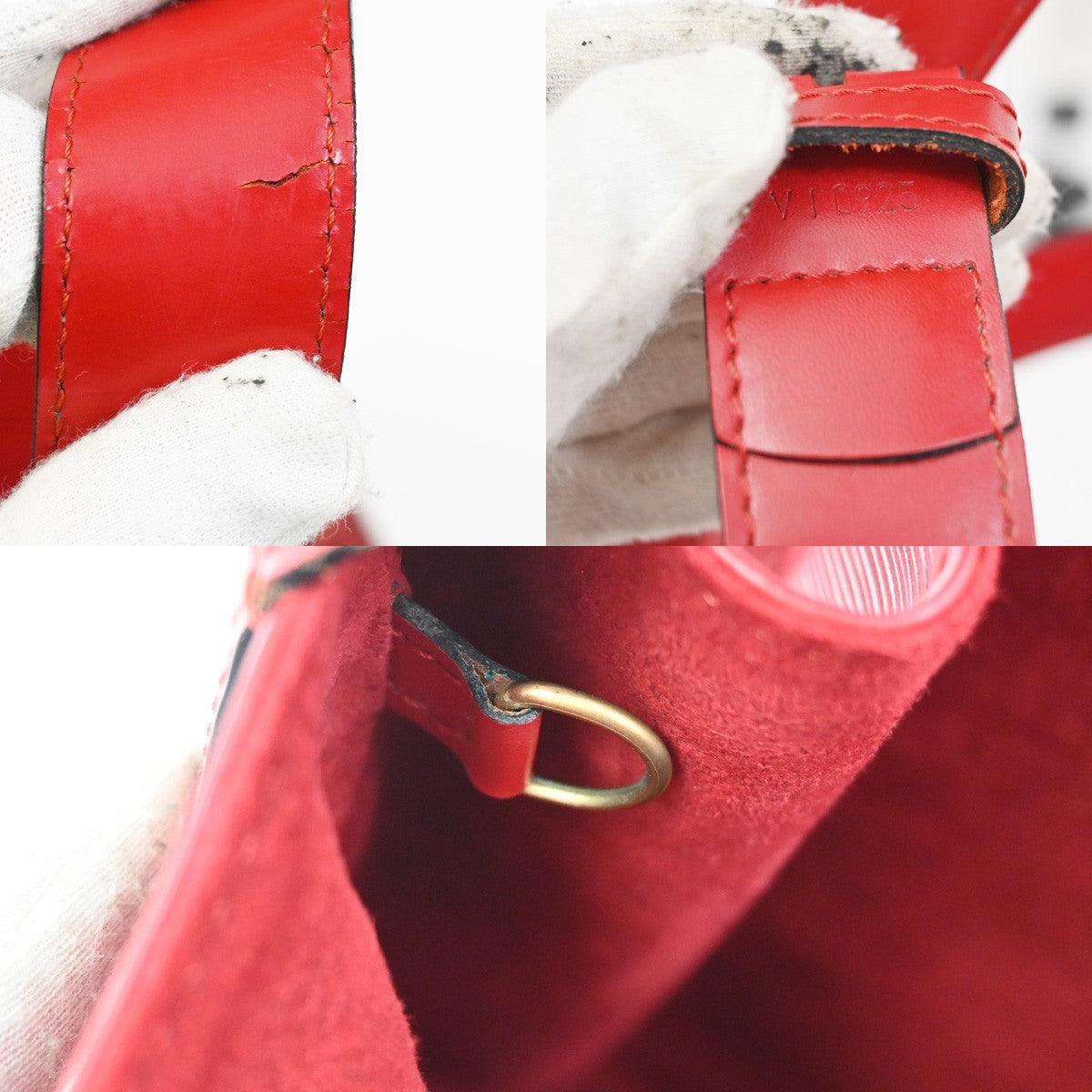 LOUIS VUITTON Sac De Paul PM Shoulder Bag Epi Leather Red M80197 34KB505