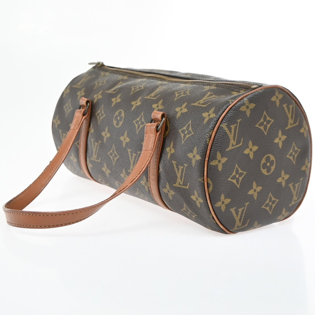 LOUIS VUITTON Logo PAPILLON 30 Hand Bag Monogram Leather Brown M51365 79ZA300