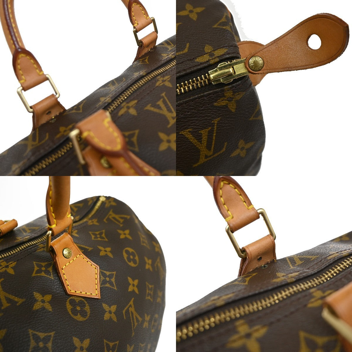 LOUIS VUITTON Speedy 40 Travel Hand Bag Monogram Leather Brown M41522 70YJ177