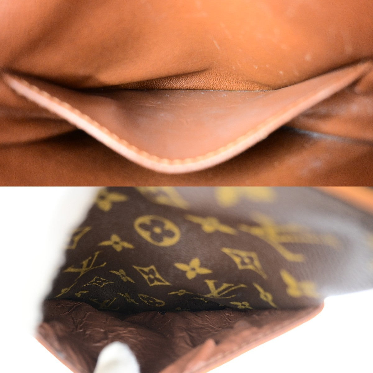 LOUIS VUITTON Danube Shoulder Bag Monogram Leather Brown France M45266 87KD193