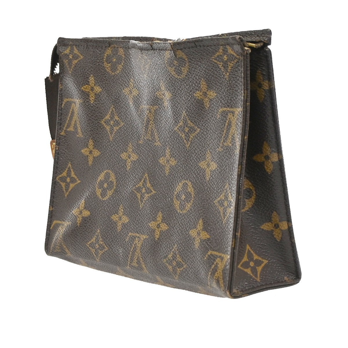 LOUIS VUITTON Poche Toilette 19 Clutch Pouch Bag Monogram Leather M47544 08KC359