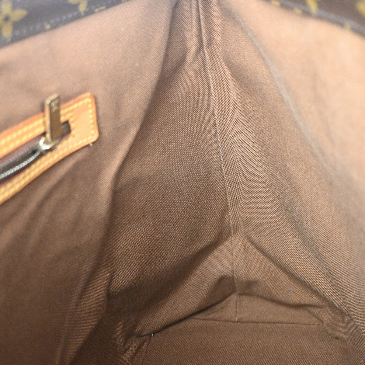 LOUIS VUITTON Cabas Mezzo Shoulder Bag Monogram Leather Brown M51151 85YH949