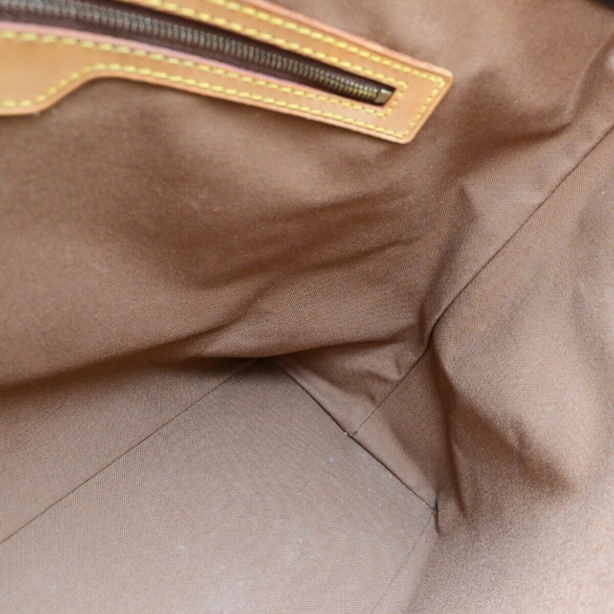 LOUIS VUITTON Cabas Mezzo Shoulder Bag Monogram Leather Brown M51151 73ED147