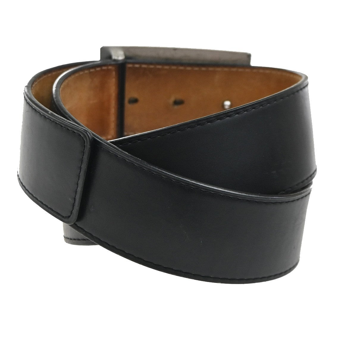 LOUIS VUITTON Ceinture Jeans Buckle Belt 80/32 Leather BK SR Spain M6812 63KC996