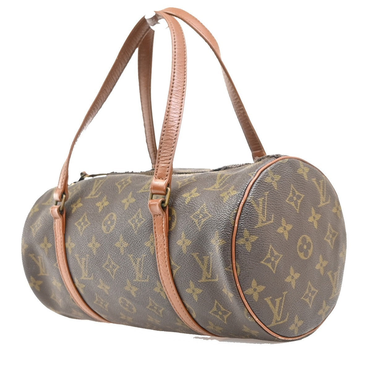 LOUIS VUITTON Logo PAPILLON 30 Hand Bag Monogram Leather Brown M51365 62MA486