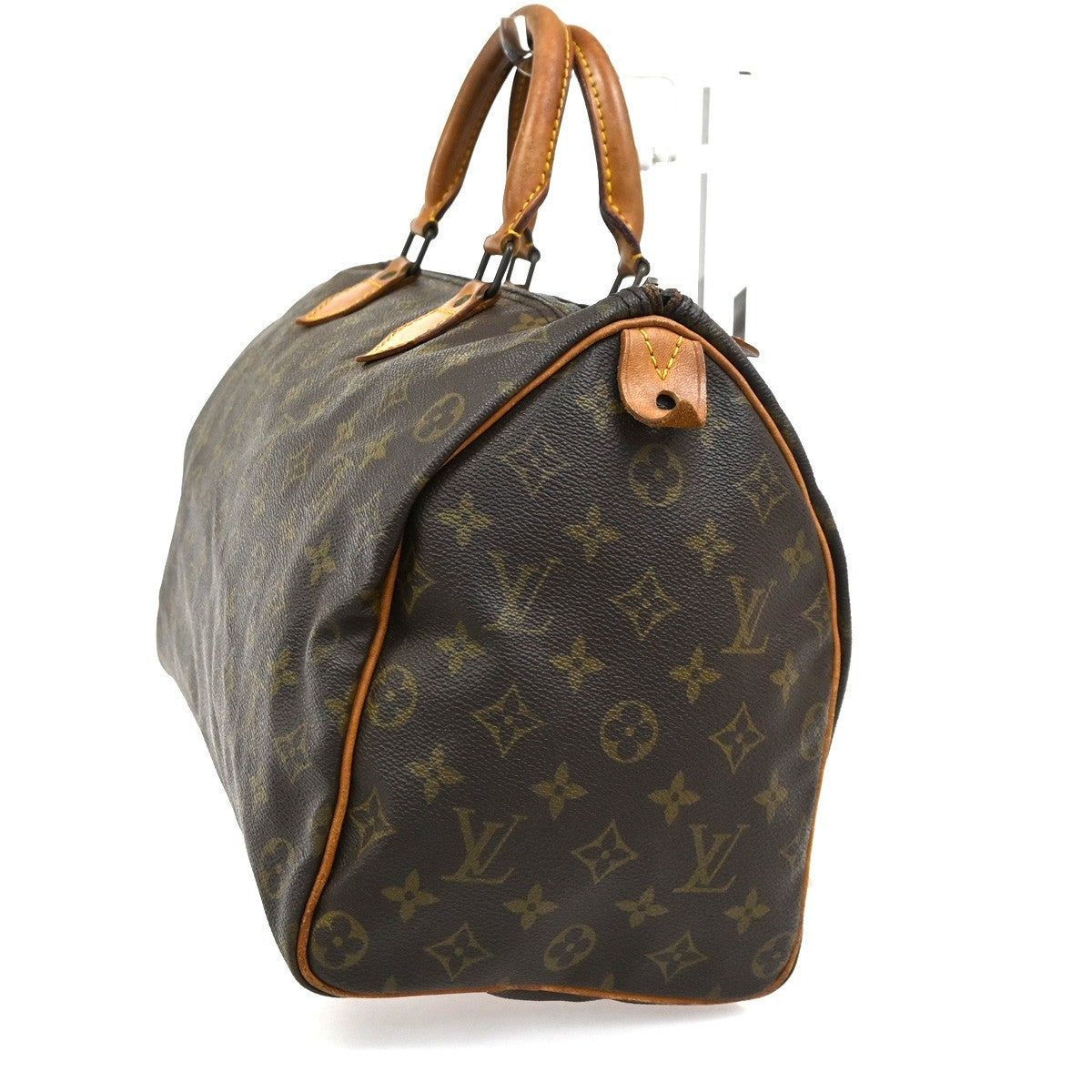 LOUIS VUITTON Speedy 35 Travel Hand Bag Monogram Leather Brown M41524 82SA002