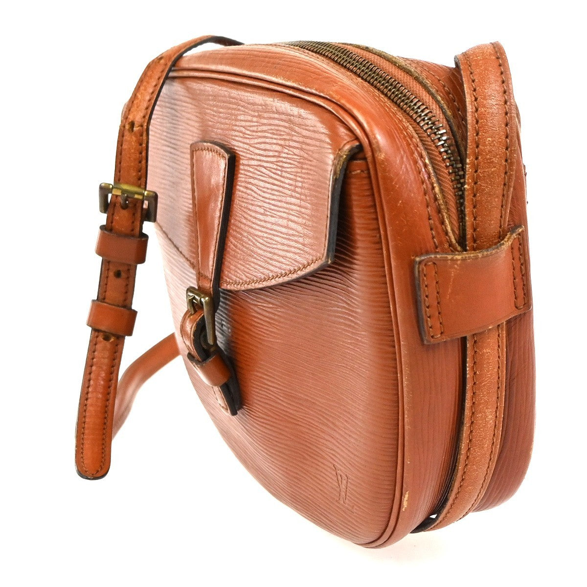 LOUIS VUITTON Jeune Fille Shoulder Bag Epi Leather Brown France M52153 65KC724