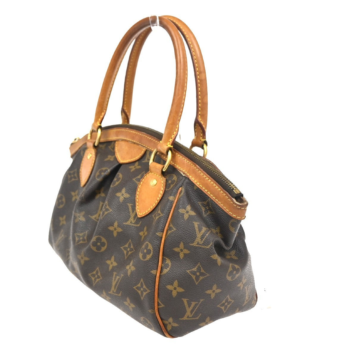 LOUIS VUITTON Tivoli PM Handbag Monogram Leather France Brown M40143 86CA750