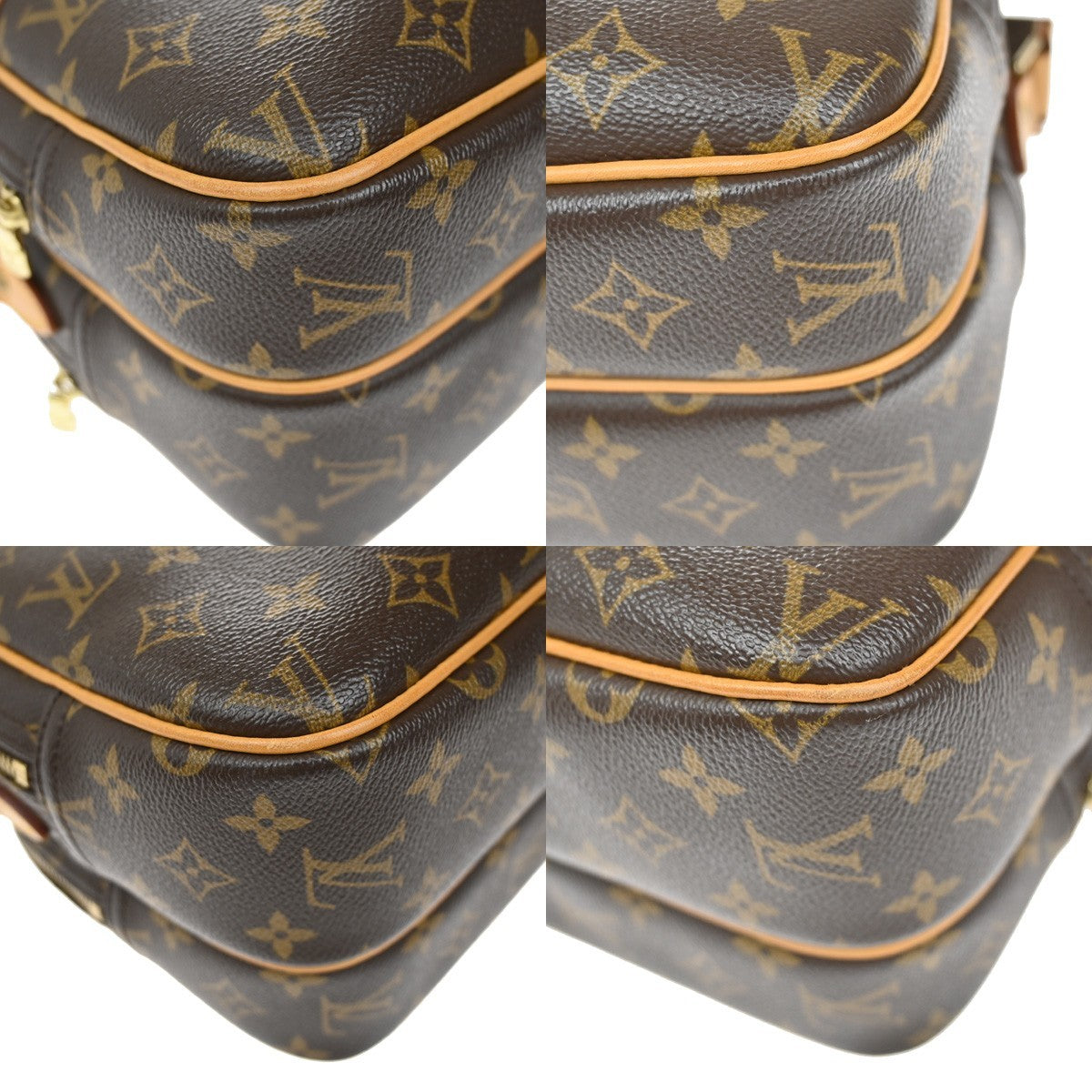 LOUIS VUITTON Reporter PM Crossbody Shoulder Bag Monogram Leather M45254 98KB397