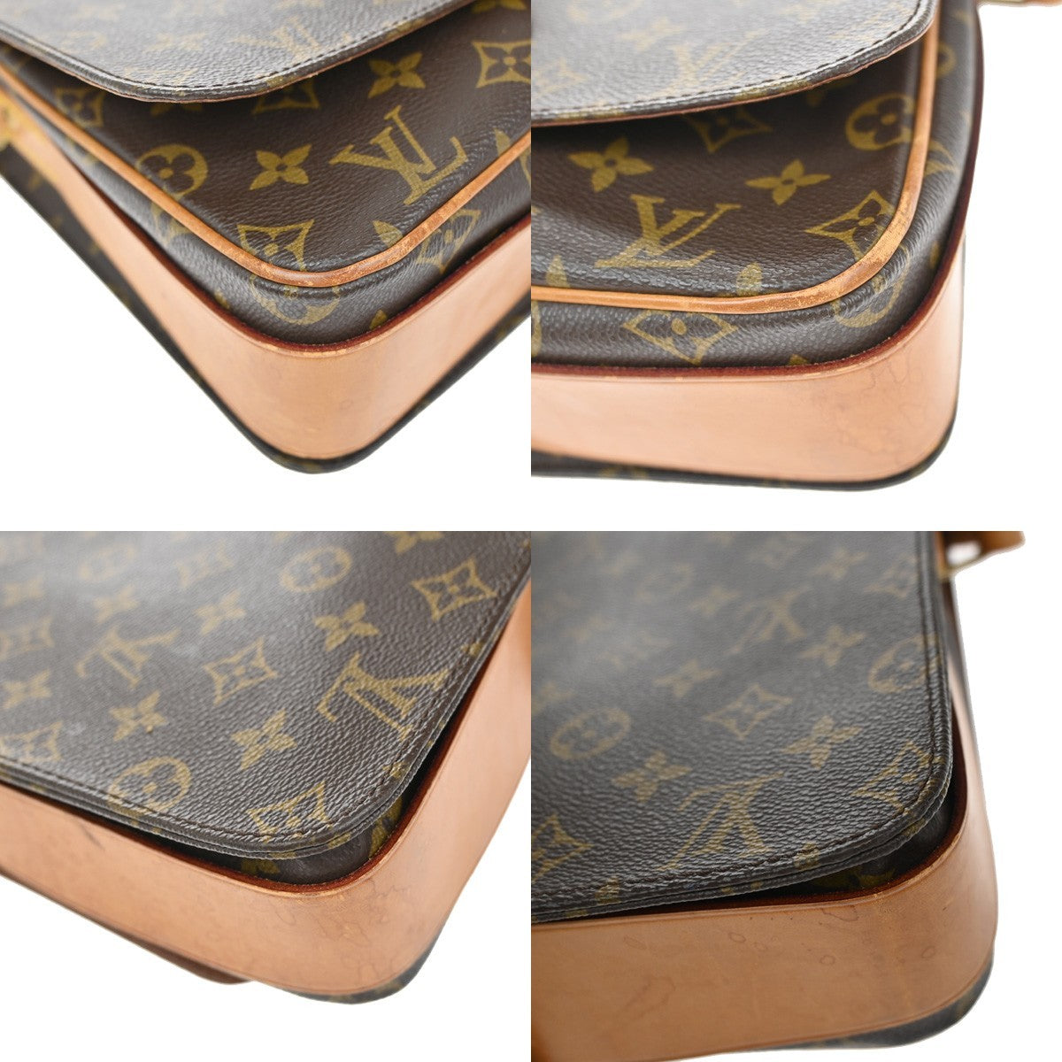 LOUIS VUITTON Cartouchiere GM Shoulder Bag Monogram Leather Brown M51252 88CA207
