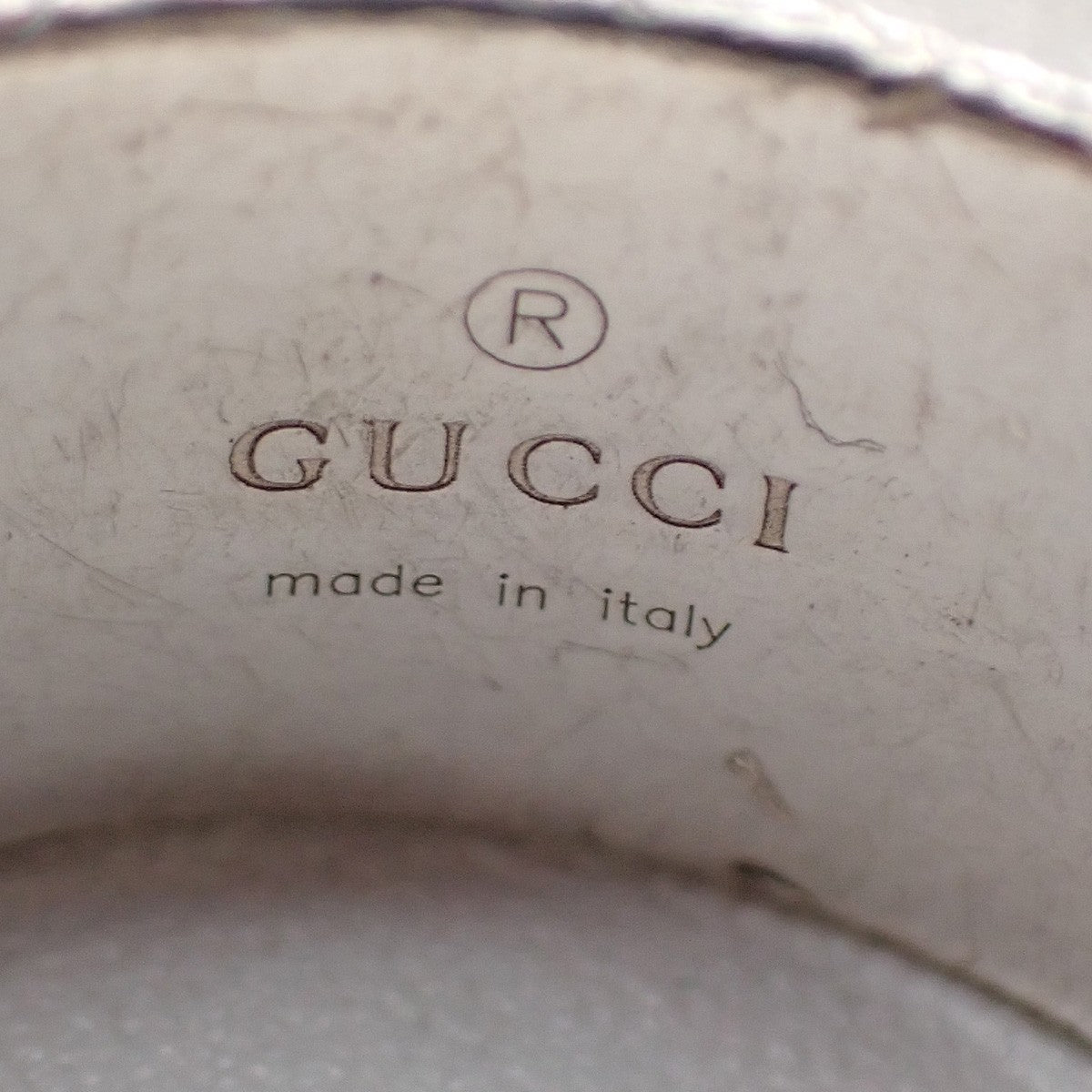 GUCCI G Logo Ring Silver 925 Size 21 Italy Accessory 07EG248