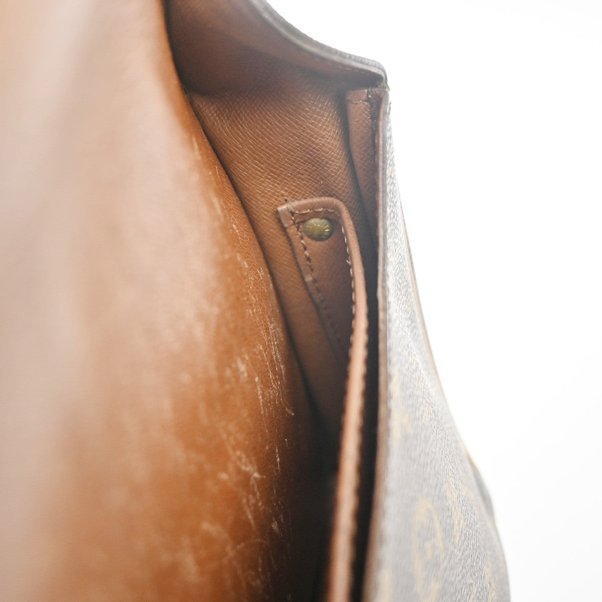 LOUIS VUITTON Cartouchiere GM Shoulder Bag Monogram Leather Brown M51252 69KC705