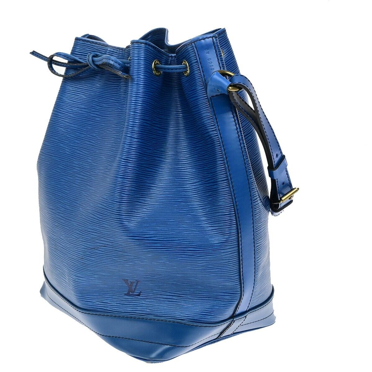 LOUIS VUITTON Noe GM Drawstring Shoulder Bag Epi Leather Blue M44005 65ED948