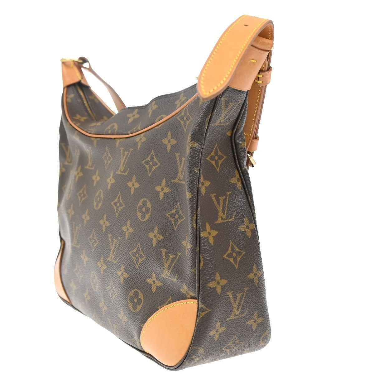 LOUIS VUITTON Boulogne 30 Shoulder Bag Monogram Leather Brown M51265 18KP009