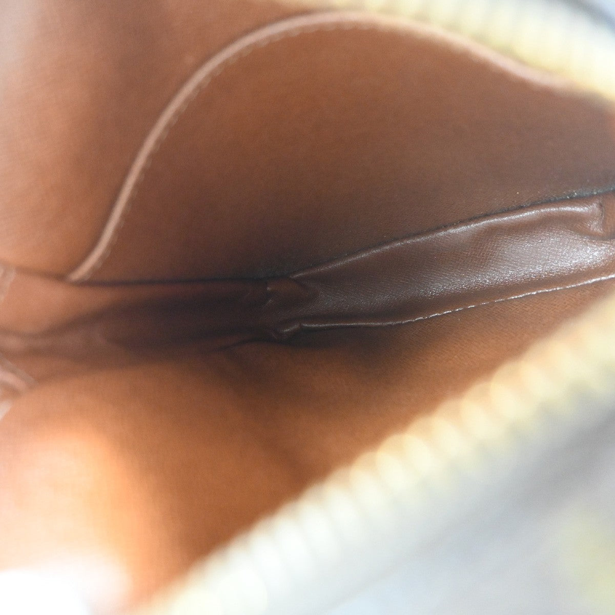 LOUIS VUITTON Danube Shoulder Bag Monogram Leather Brown France M45266 35KC828