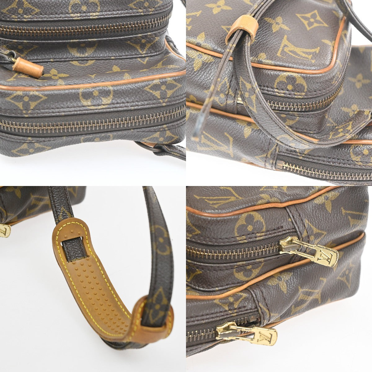 LOUIS VUITTON Mini Amazon Shoulder Bag Monogram Leather Brown M45238 31KC520