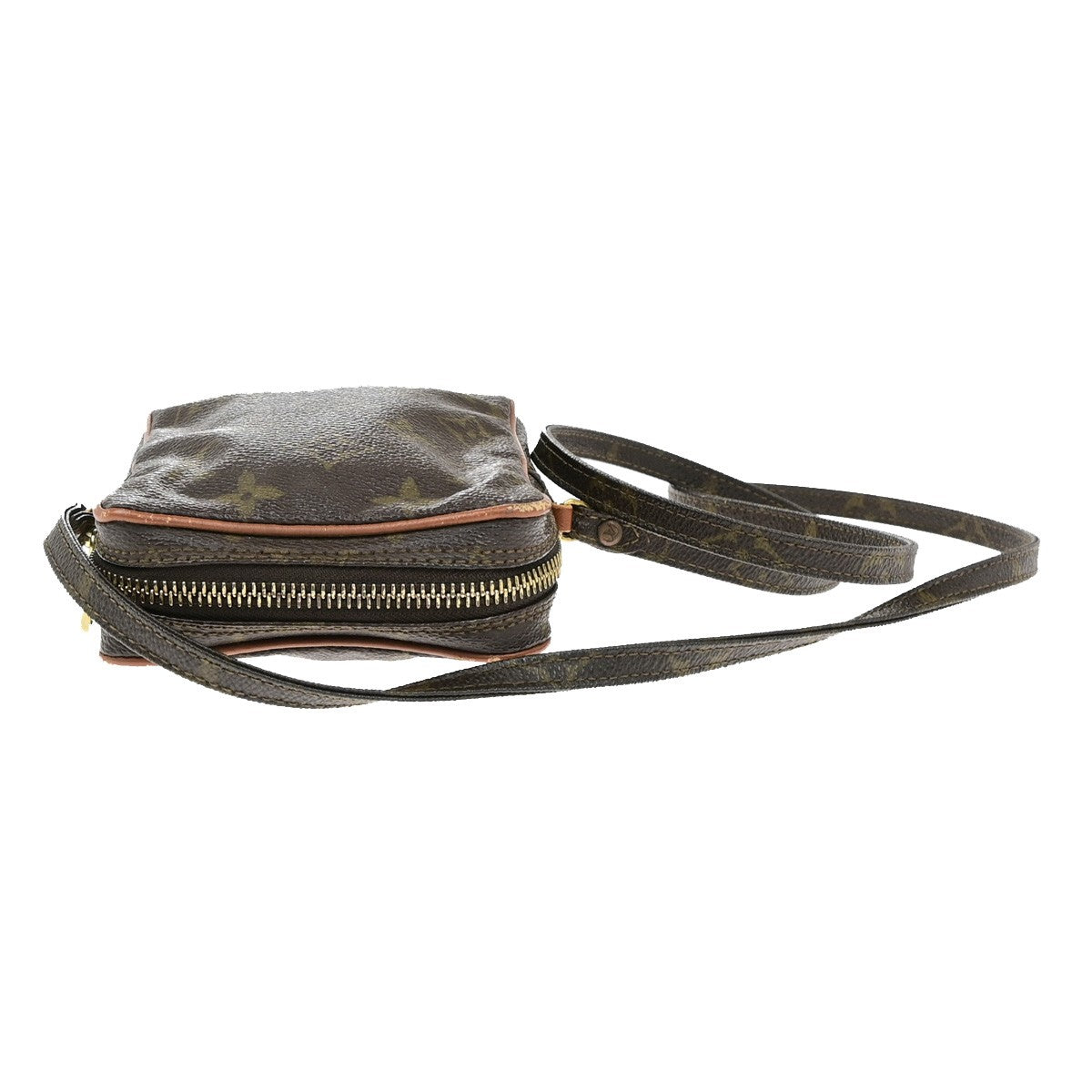 LOUIS VUITTON LV Mini Danube Shoulder Bag Monogram Leather Brown M45268 02YH114