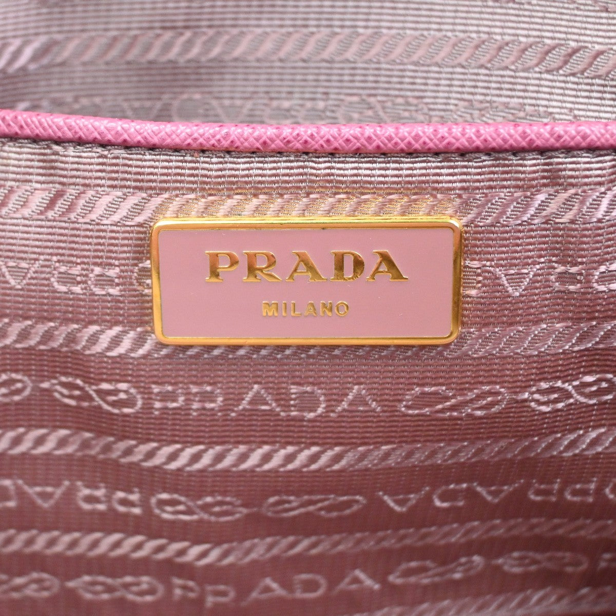 PRADA Galleria 2Way Shoulder Hand Bag Saffiano Leather Pink Italy 11CA830