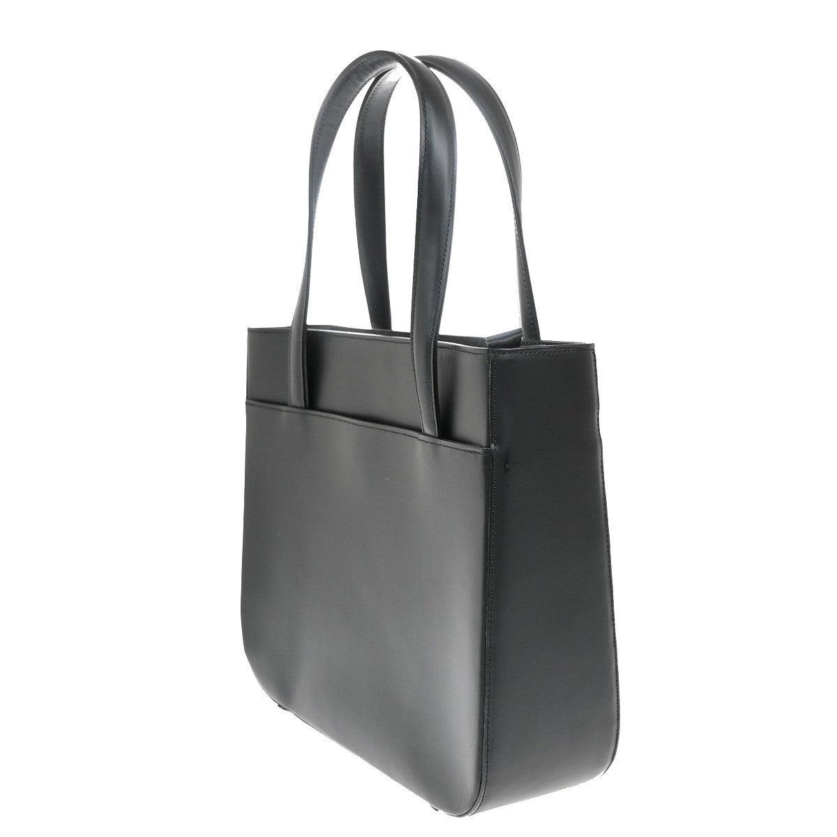 Burberrys Logo Nova Check Hand Tote Bag Canvas Leather Black Beige 31KP090