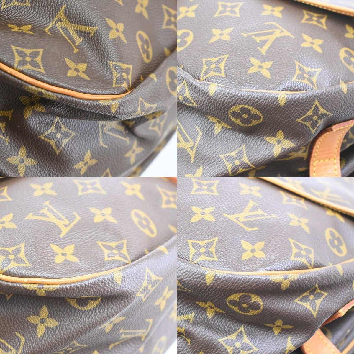 LOUIS VUITTON Saumur 35 Shoulder Bag Monogram Leather BN France M42254 15TA710