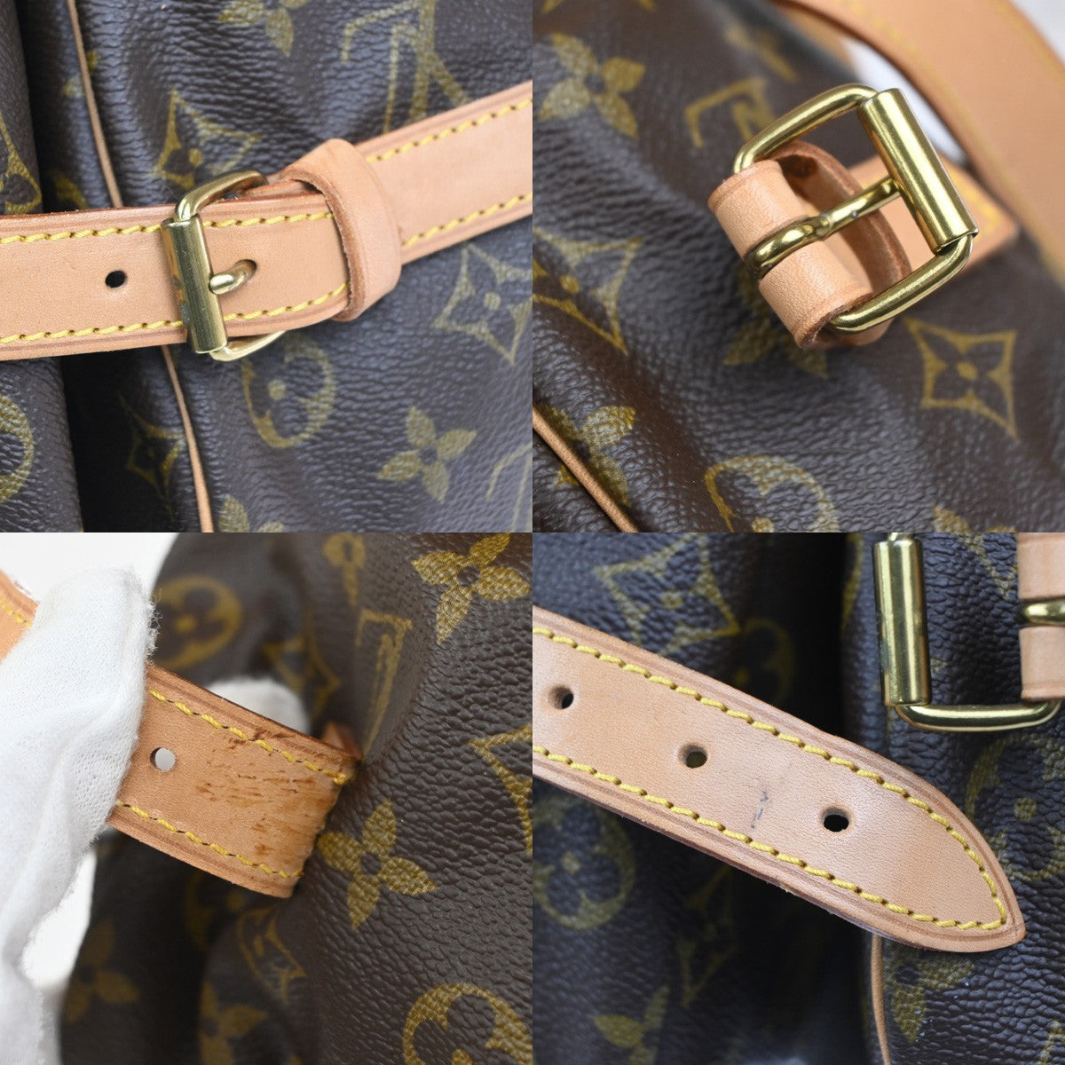 LOUIS VUITTON Saumur 35 Shoulder Bag Monogram Leather BN France M42254 29KD041