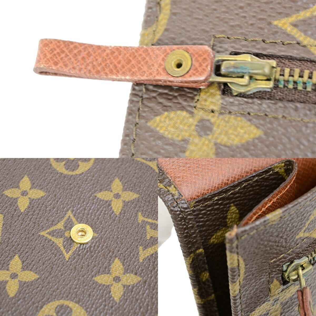 LOUIS VUITTON Pochette Rabat 23 Clutch Hand Bag Monogram Leather M51931 69FB422