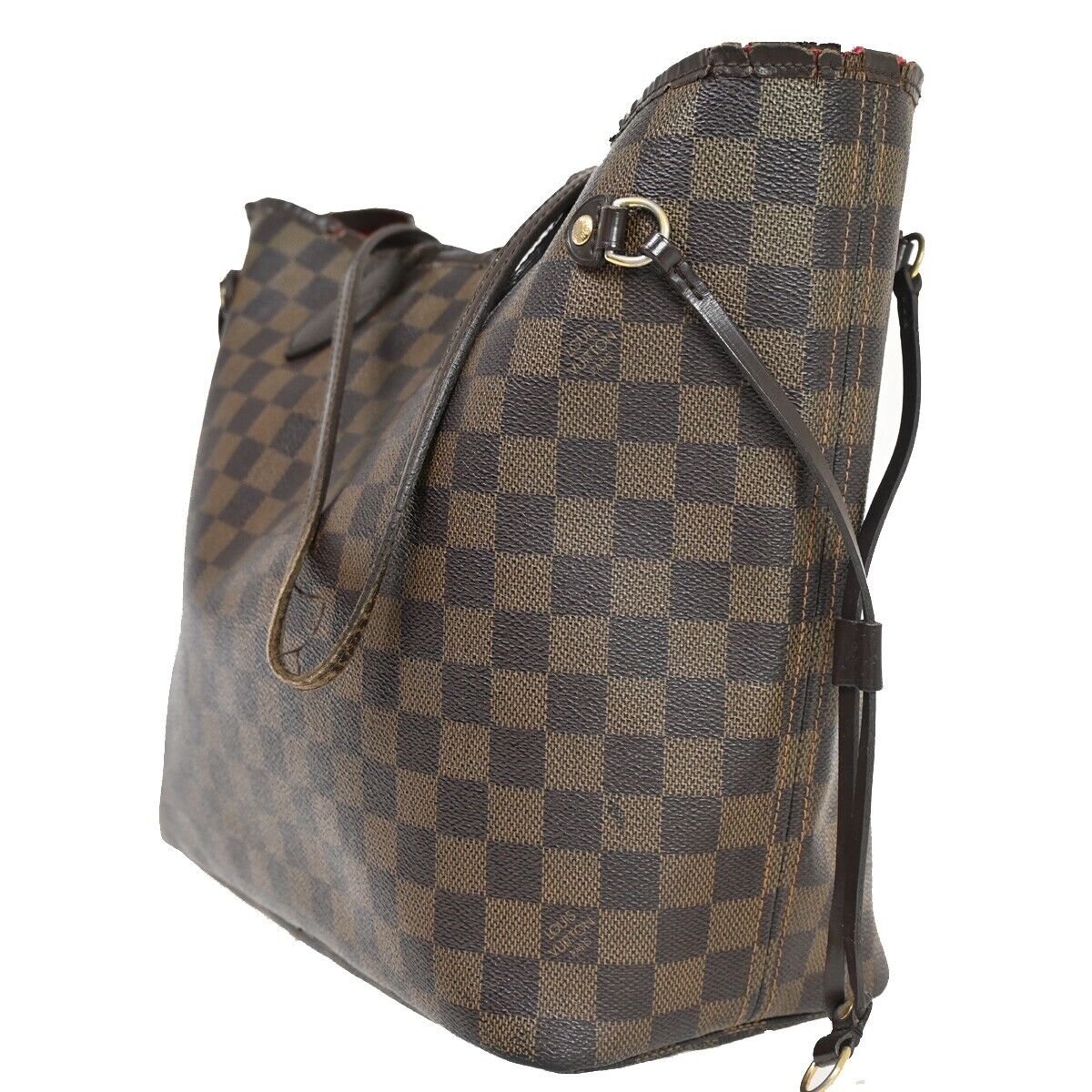 LOUIS VUITTON Neverfull MM Shoulder Bag Damier Ebene Leather BN N51105 70EA668