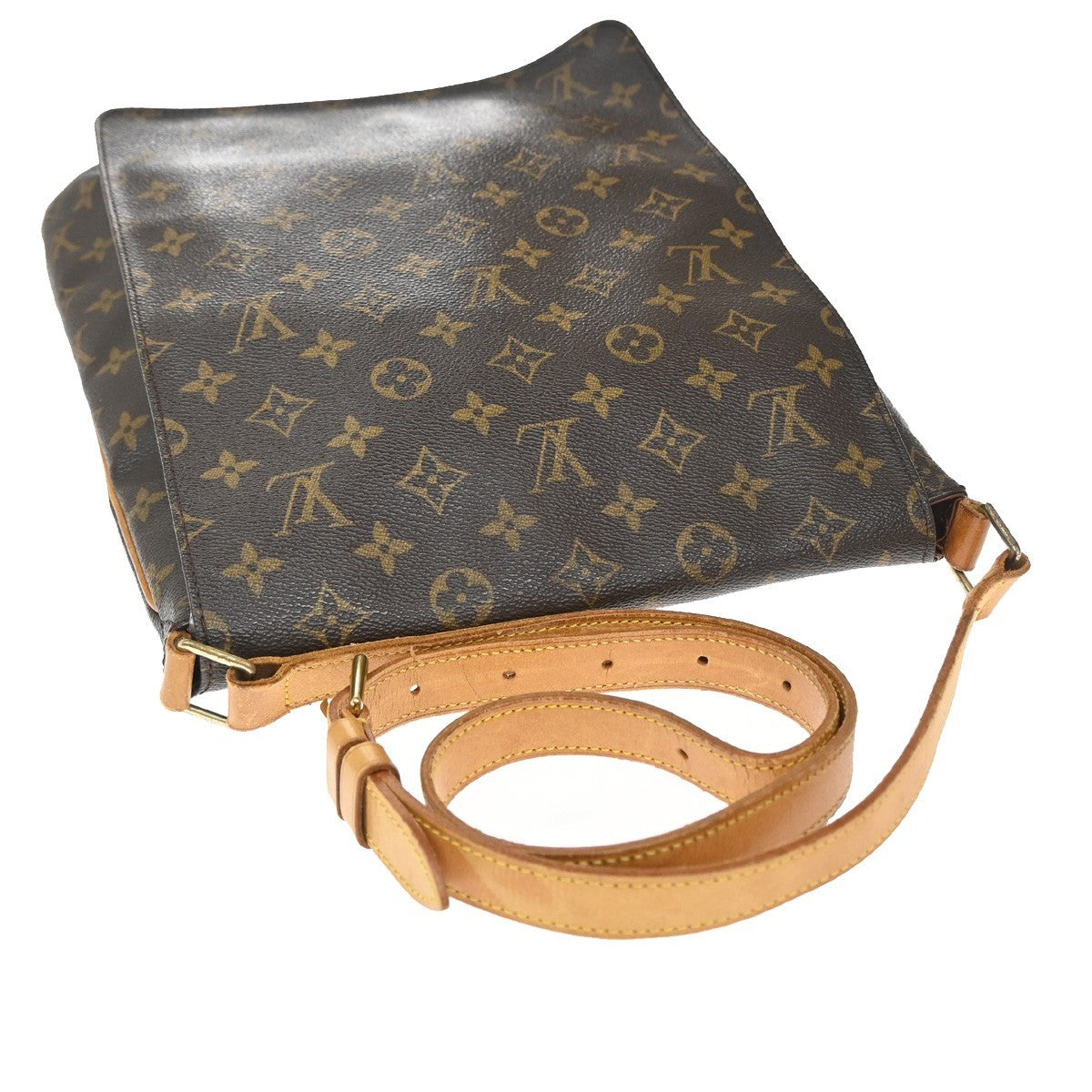 LOUIS VUITTON Musette Shoulder Bag Monogram Leather Brown France M51256 82KP596