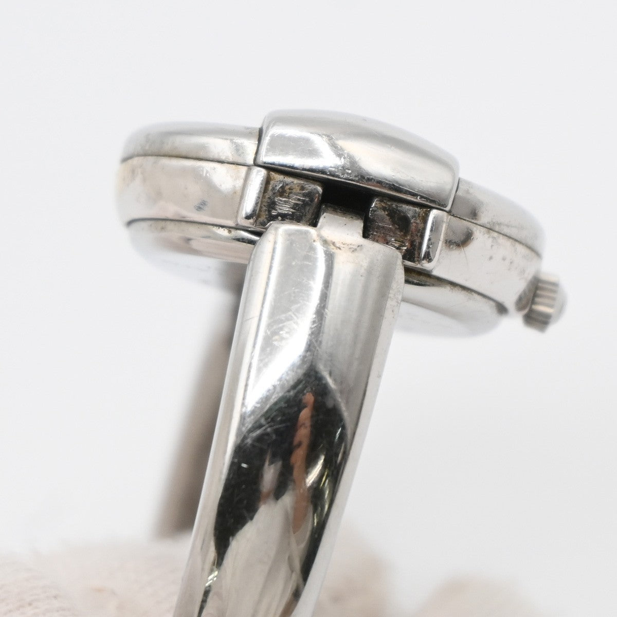 GUCCI 1400L Watch Quartz Bangle Bracelet 25 mm Stainless Steel Silver 02LC586