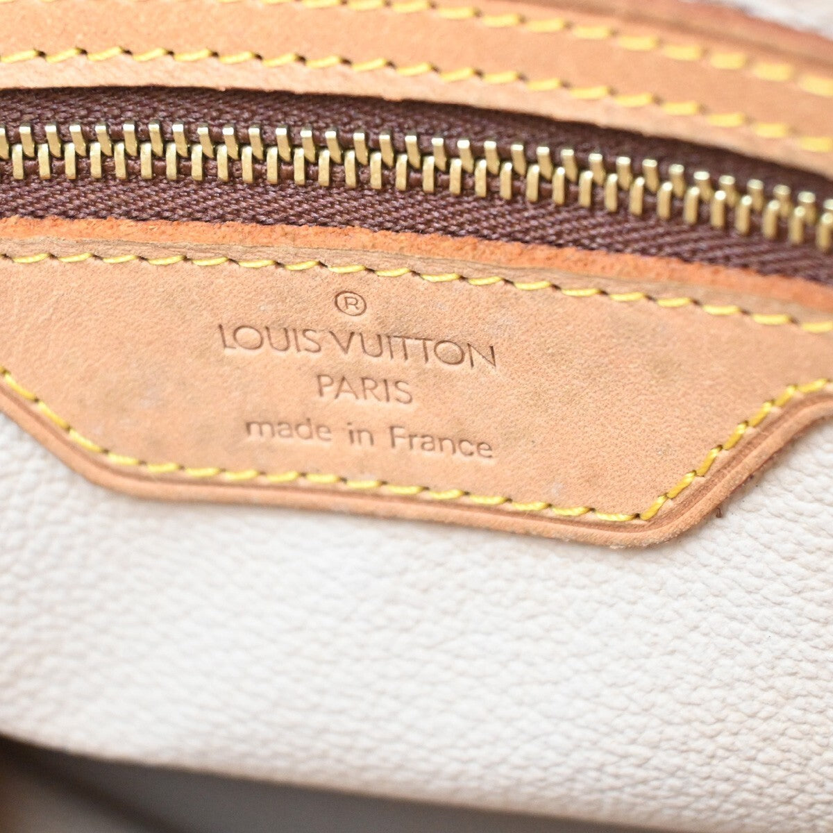LOUIS VUITTON BUCKET PM Shoulder Tote Bag Monogram Leather Brown M42238 91EE306