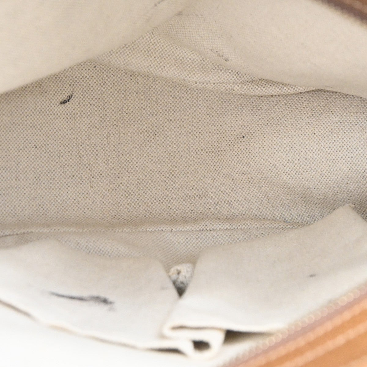 GUCCI GG 2way Shoulder Tote Bag Canvas Leather Beige GHW Italy 32KC351