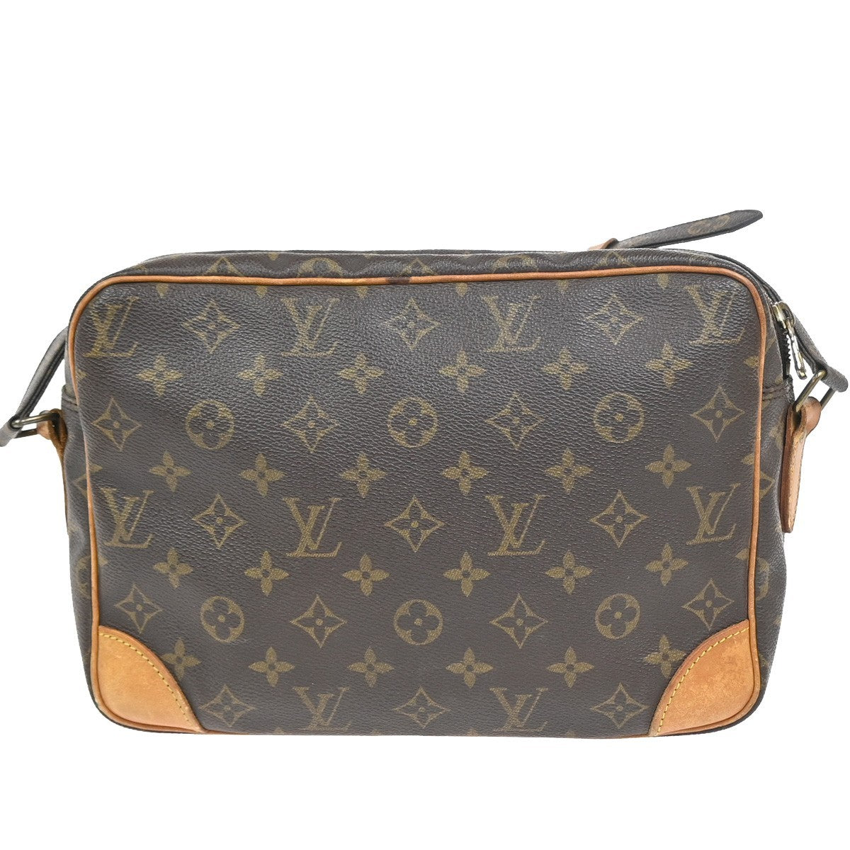 LOUIS VUITTON Nile Crossbody Shoulder Bag Monogram Leather Brown M45244 39KC979