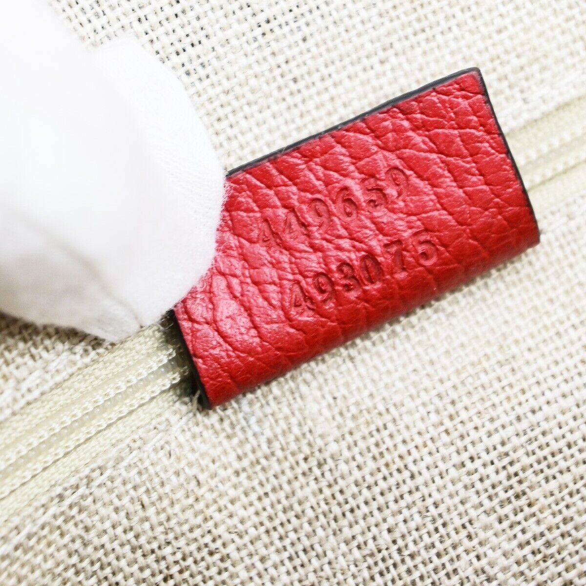 GUCCI GG Interlocking Charm 2Way Shoulder Hand Bag Leather Red GHW 97EC972