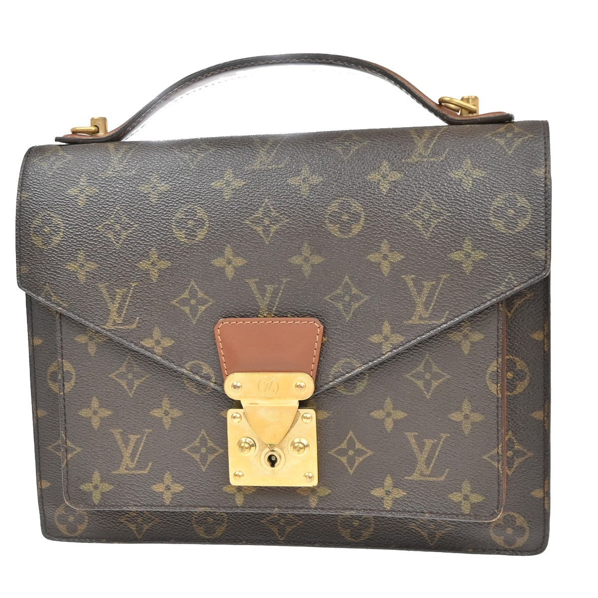 LOUIS VUITTON Monceau 28 2Way Shoulder Hand Bag Monogram Leather M51185 35MA646