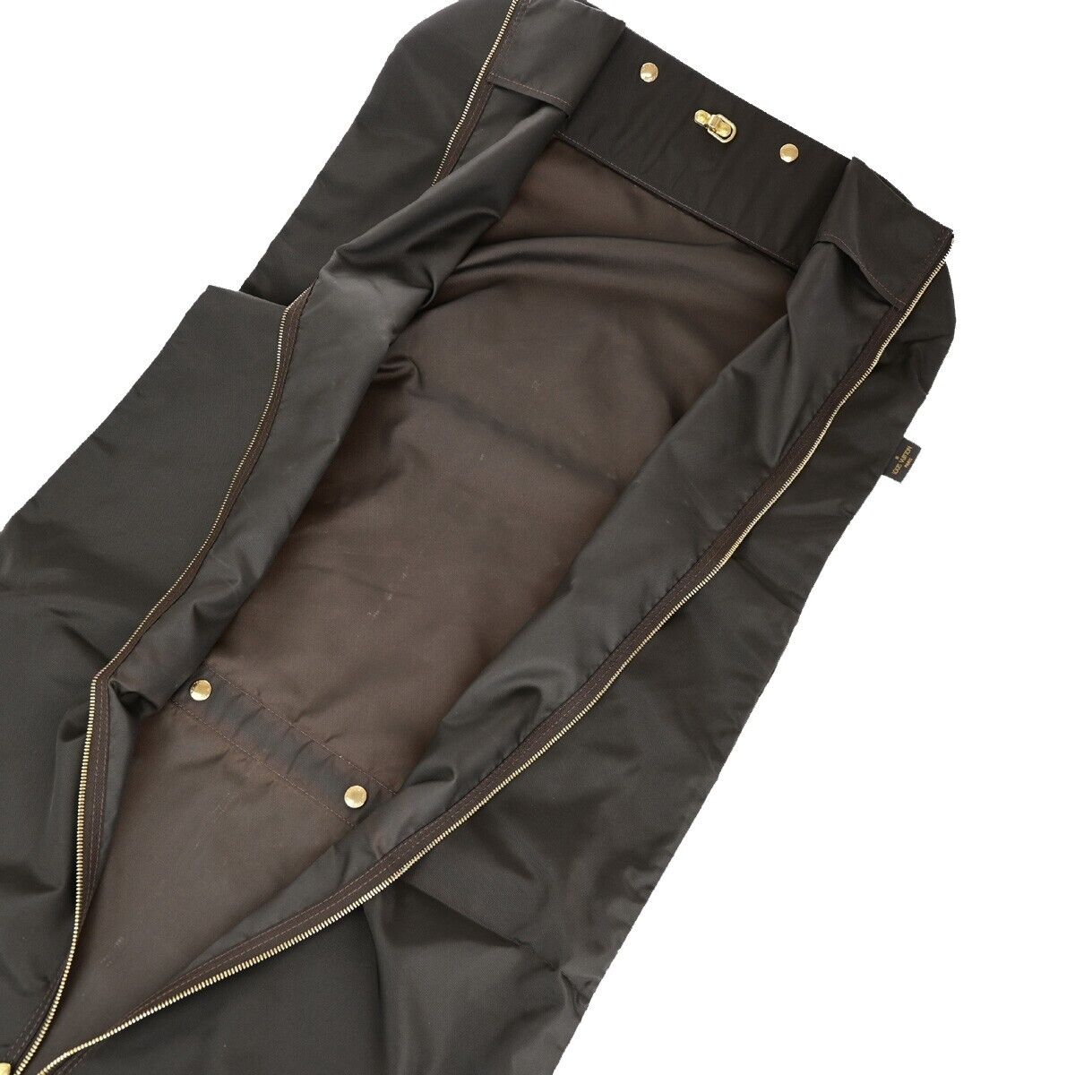 LOUIS VUITTON Garment Case Suite Clothes Cover Canvas Brown Gold-Plated 66EC550