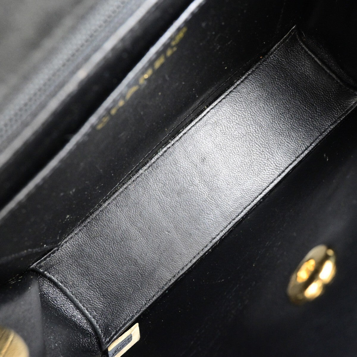 CHANEL CC Logo Velvet Chain Shoulder Bag Suede Leather Black Vintage 683RK554