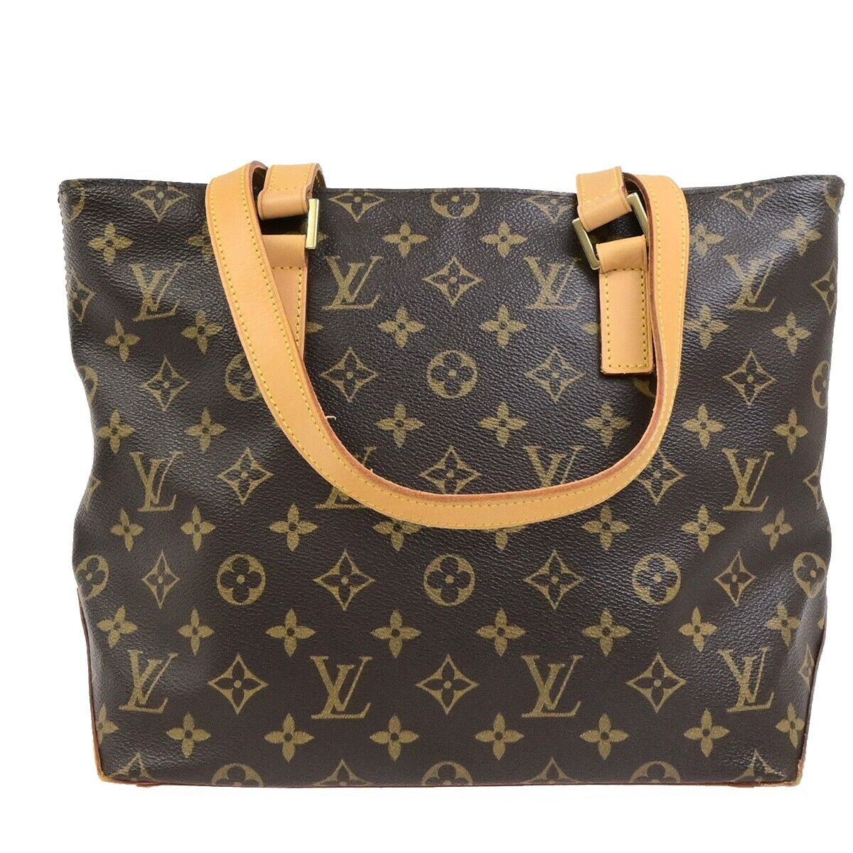 LOUIS VUITTON Cabas Piano Shoulder Bag Monogram Leather Brown M51148 18ED487