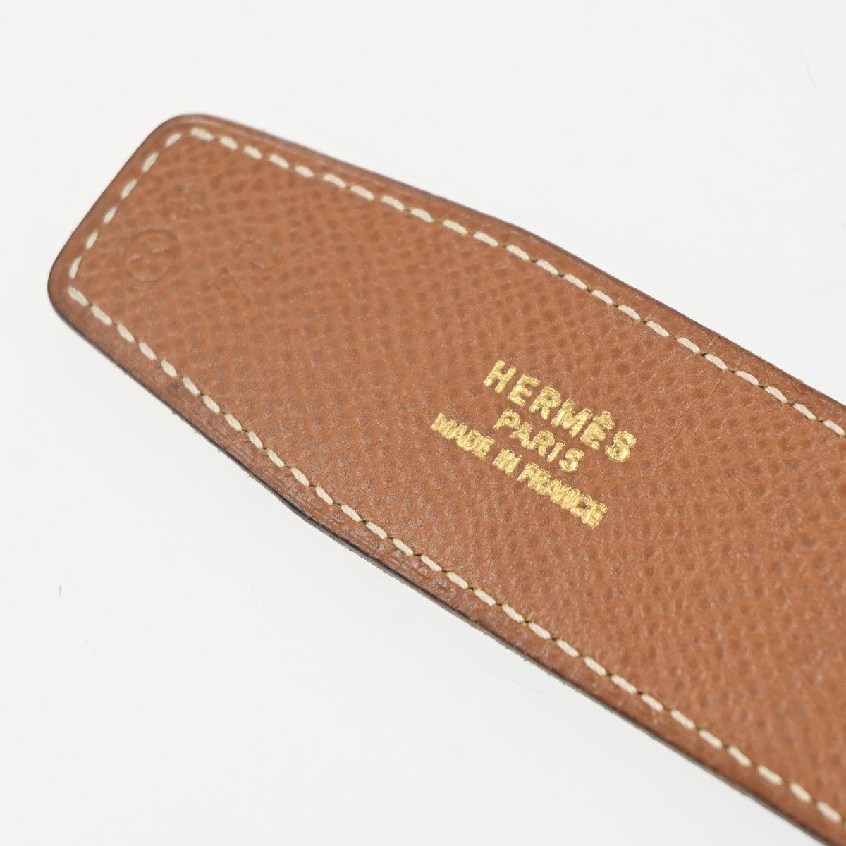 HERMES Logo Constant Reversible Buckle Belt Size 70 Leather Black BN GHW 82RL951