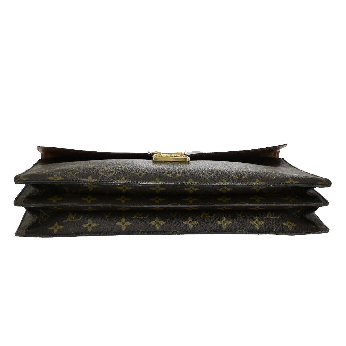 LOUIS VUITTON Serviette Conseiller Hand Bag Monogram Leather BN M53331 62YF123